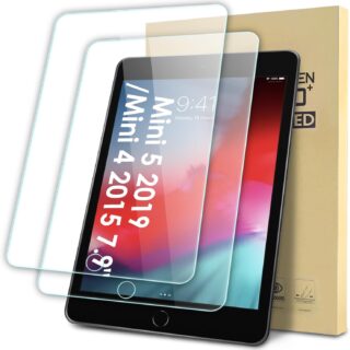 Screen Protector Compatible with iPad Mini 5/4 (2019/2015 Model, 5th/ 4th Generation), Tempered Glass Clear Film, Anti-Scratch, 9H Hardness,...