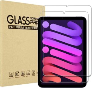 Screen Protector for iPad Mini 7 (A17 Pro) 2024 & Mini 6 2021 8.3 inch, Tempered Glass for iPad Mini 7th/6th Generation