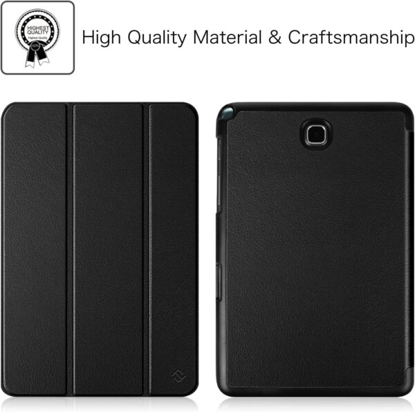 Black Case for Samsung Galaxy Tab A 8.0 (2015 Edition) – Slim Smart Stand Protective Cover