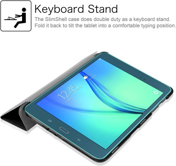 Black Case for Samsung Galaxy Tab A 8.0 (2015 Edition) – Slim Smart Stand Protective Cover