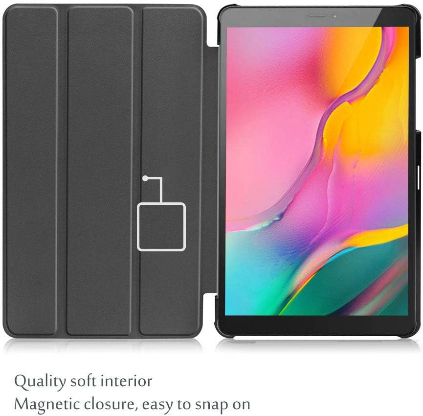 Black Case for Samsung Galaxy Tab A 8.0 (2019 Edition) – Slim Smart Stand Protective Cover - Image 2