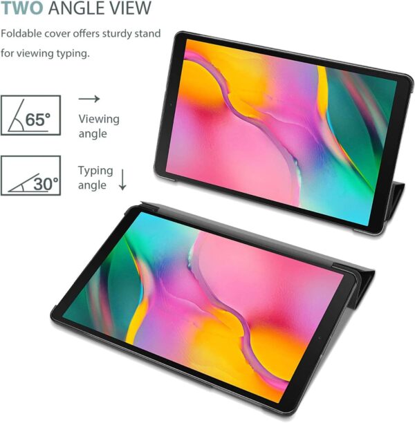 Black Case for Samsung Galaxy Tab A 10.1 (2019 Edition) – Slim Smart Stand Cover