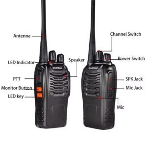 Baofeng BF-888S UHF Two-Way Radio Walkie Talkie (2-Piece Pack) – Long Range Wireless Communication