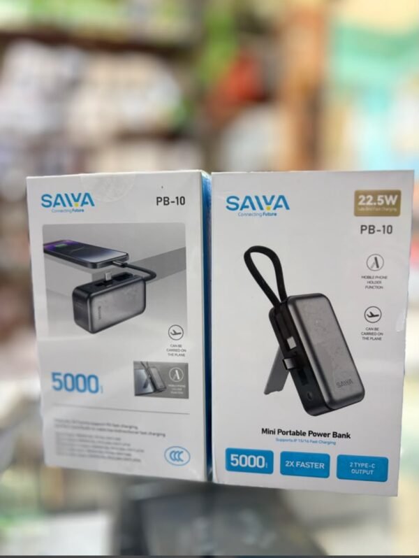 SAIYA PB-10 Mini 5000mAh 22.5W Fast Power Bank SAIYA PB-10 Mini 5000mAh 22.5W Fast Power Bank