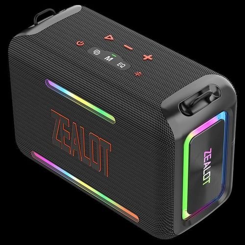 Zealot S95 120W Super Power Bluetooth Speaker 4 Zealot S95 120W Super-Power Bluetooth Speaker – Deep Bass Quad-Driver Array, Dynamic RGB Light Show, IPX6 Waterproof Portable Party Speaker