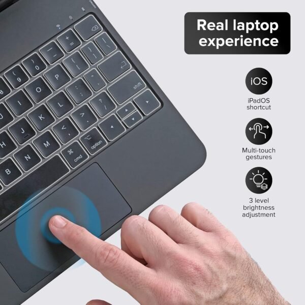 iPad Magic keyboard from HKSHOP GHANA 2 Direct Connection Magic Keyboard Case for iPad Pro 11-inch (M4 / M5) – Smart Connector (No Bluetooth)