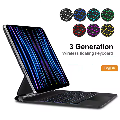 magic keyboard for ipad pro 12.9 direct connection in Ghana Direct Connection Magic Keyboard Case for iPad Pro 11-inch (M4 / M5) – Smart Connector (No Bluetooth)