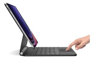 Upgrade your Samsung Galaxy Tab Plus into a laptop-like workstation with this premium Magic Keyboard Case. Designed for compatible 12.4-inch Samsung Galaxy Tab models, it combines a comfortable typing keyboard, integrated touchpad and protective case to make work, study and entertainment more convenient. Perfect for students, business professionals and everyday users who want more productivity from their Samsung tablet. Available at HKSHOP GHANA with convenient ordering and delivery across Ghana.